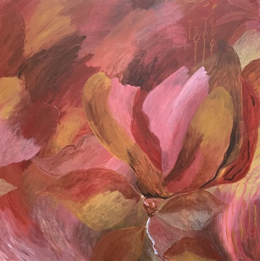 After the Sun, Acrylic on Stretched Canvas, 93 x 93cm